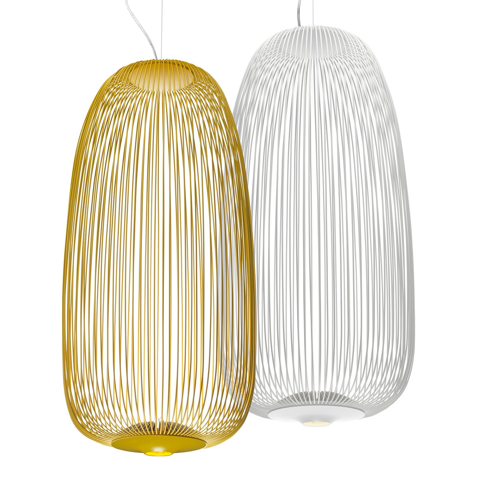 Spokes 1 LED függő lámpa, dimmelhető, fehér - Foscarini