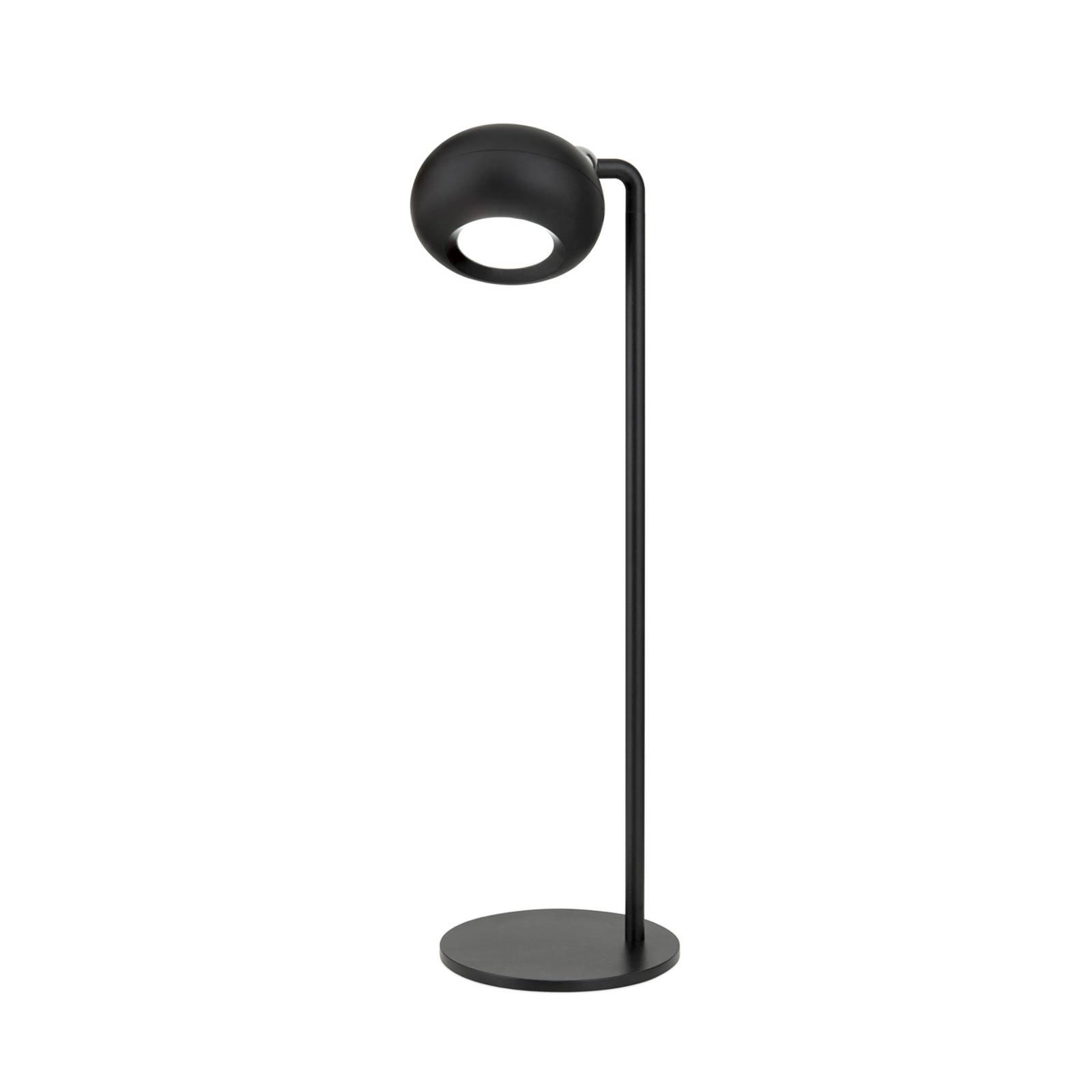 LED-Akku-Tischlampe Kerby, schwarz, Höhe 40 cm, Stahl/Alu günstig online kaufen