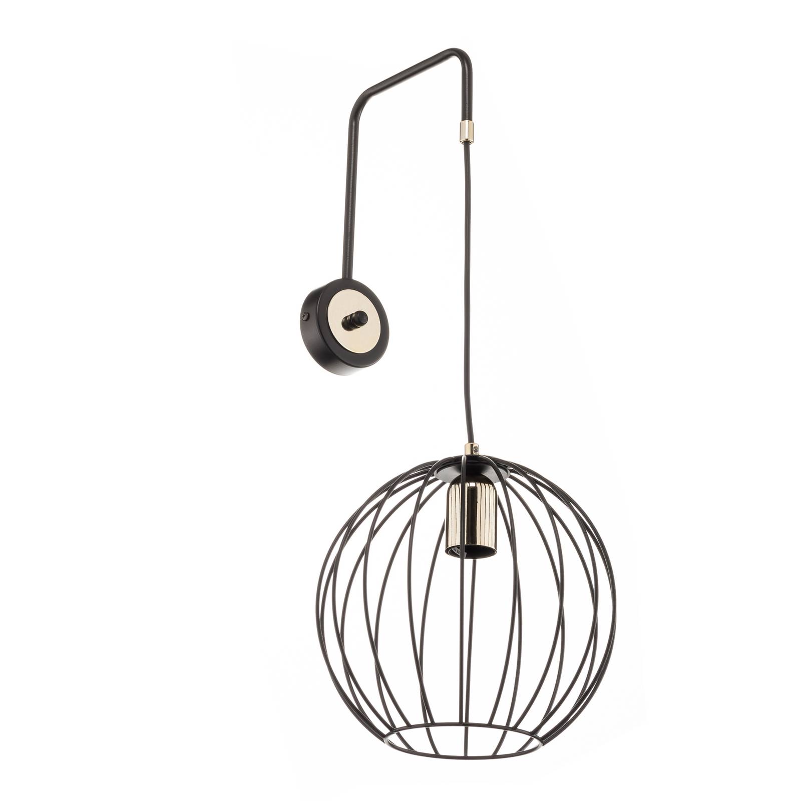 Euluna Wall Light - Living / Dining Room - dimmable - Modern - Black