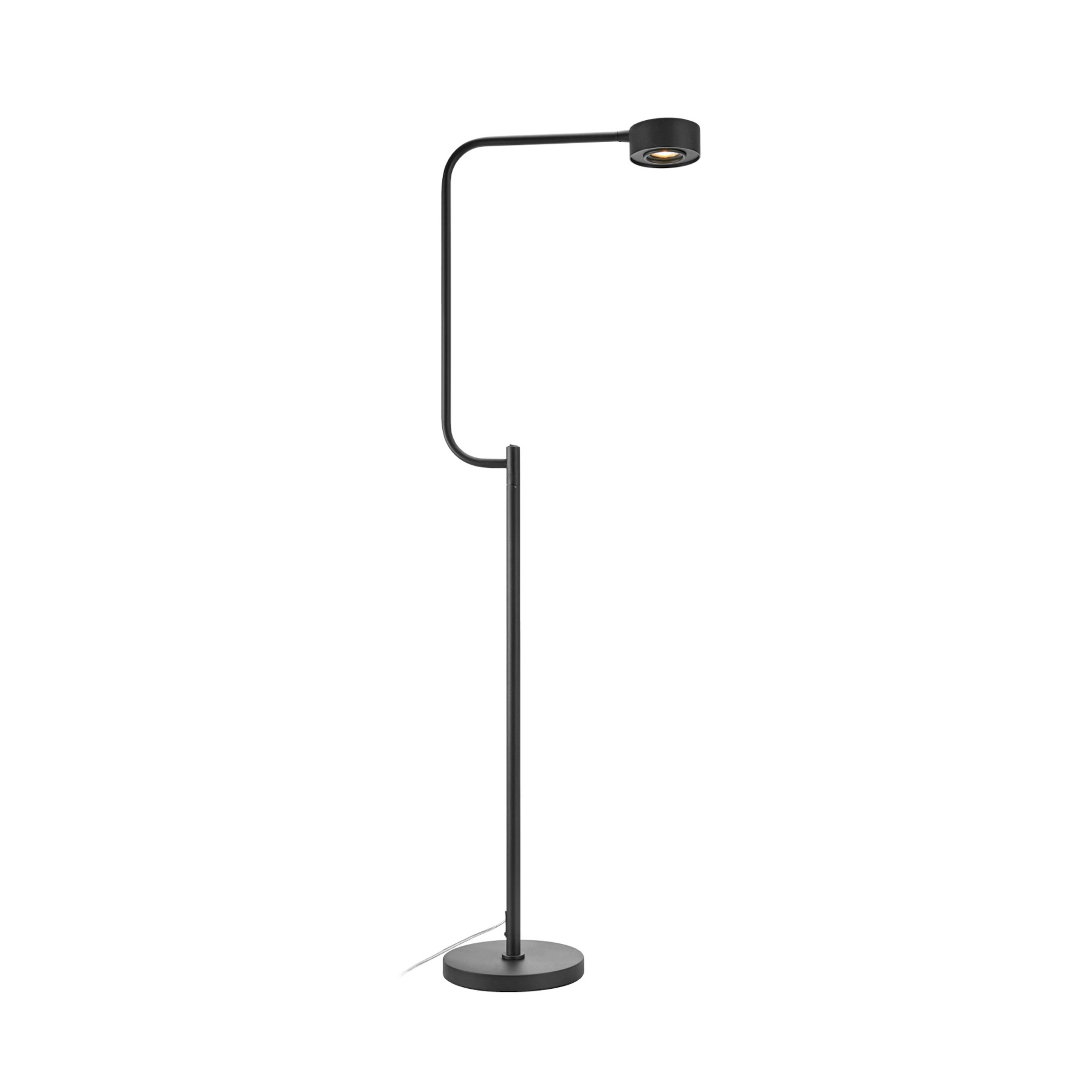 Hugo LED-lattiavalaisin, musta, rauta, korkeus 130 cm, himmennettävä - Markslöjd