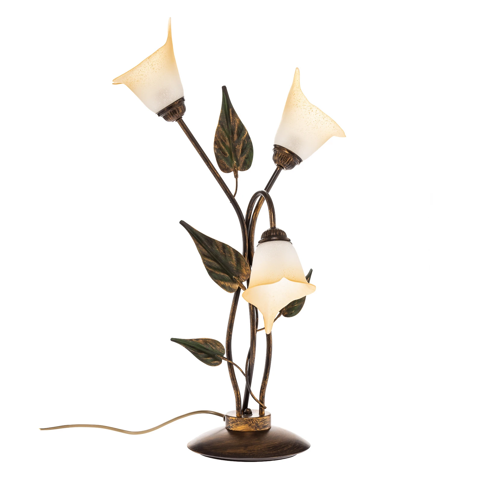 Tafellamp Miranda 3-lamps, brons