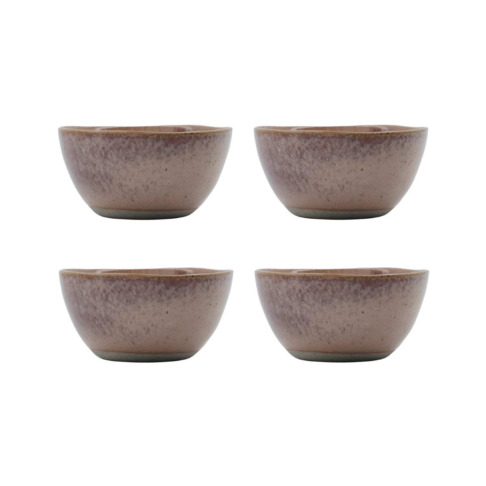 Ciotola HDVida, rosa, ceramica, Ø 12 cm, set da 4 pezzi - House Doctor