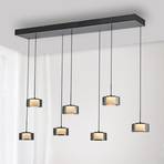 Paul Neuhaus LED hanging light Rika, black, length 135 cm