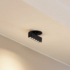Lámpara empotrable LED Eldrin de Lindby, negra, puntos de luz, 13,1 cm