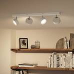 Philips Bracia LED plafondspot 4-lamps, wit