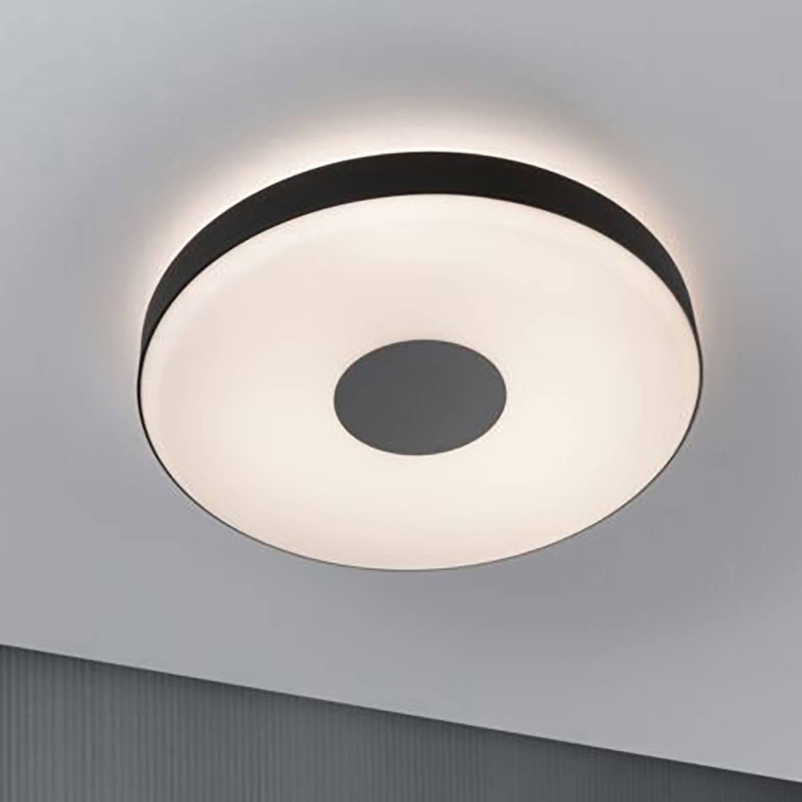 Photos - Chandelier / Lamp Paulmann Puric Pane LED ceiling lamp ZigBee black 