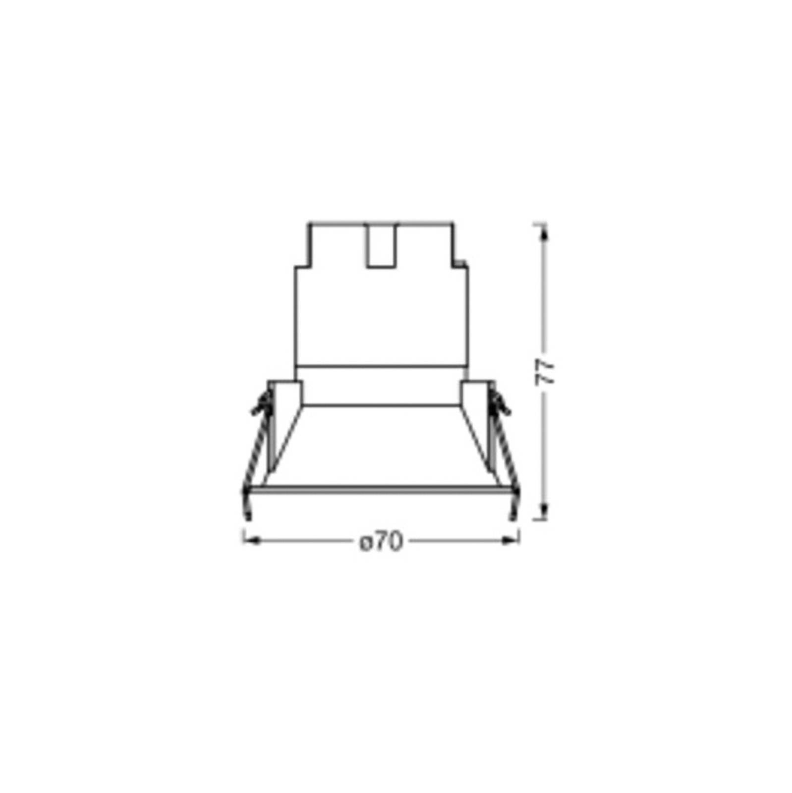 LEDVANCE Twist spot LED Ø7cm 840 biały/biały