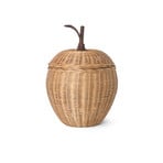 ferm LIVING koszyk do przechowywania Apple, rattan, wysokość 28 cm