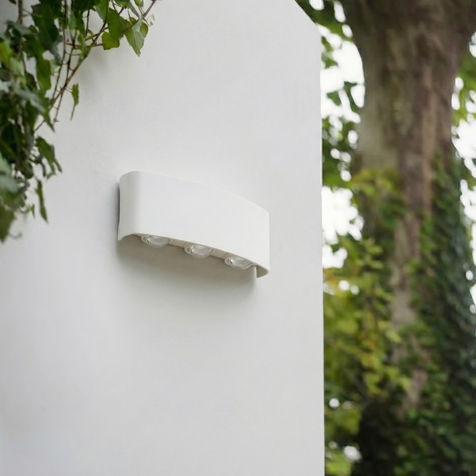 Lindby LED-välisvalgustid Ithan, 3-osaline, valge, 17 cm Lindby LED-välisvalgustid Ithan, 3-osaline, valge, 17 cm