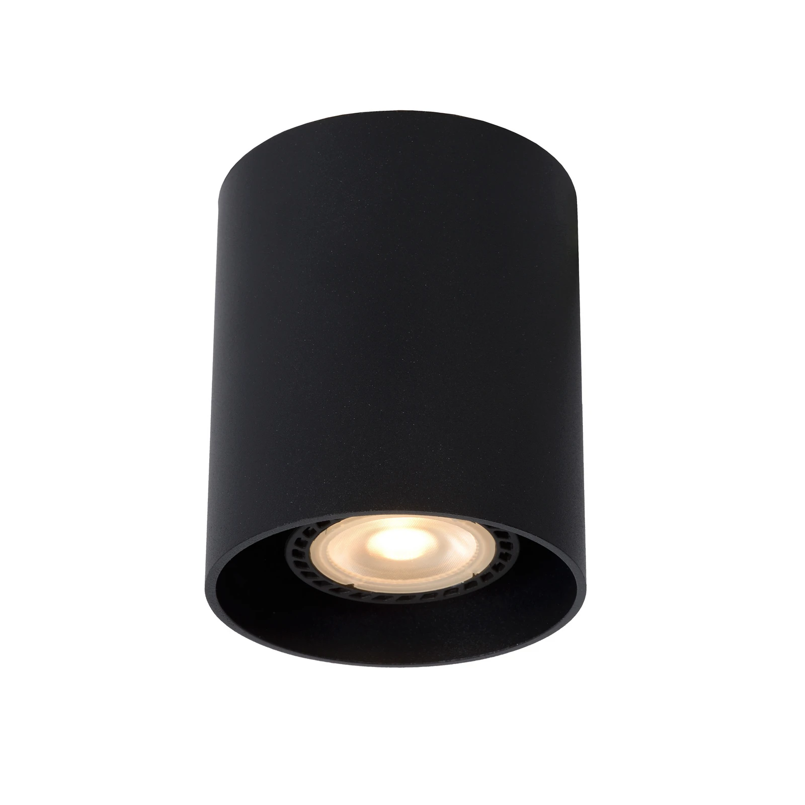 Bodi stropna svjetiljka, okrugla, crna, Ø 8 cm, 1 žarulja, aluminij