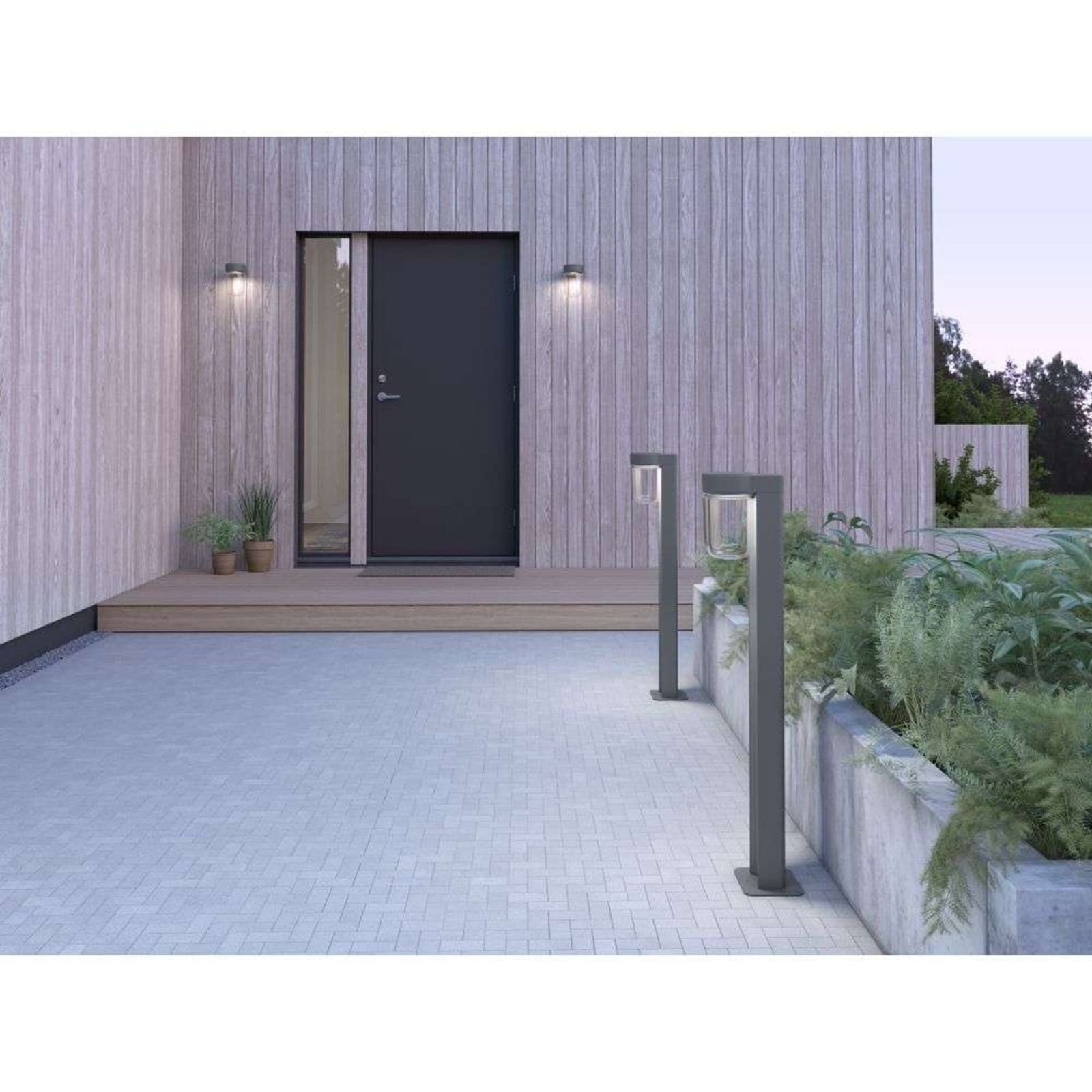 Moon Tr&auml;dg&aring;rdslampa H94,7 Graphite Belid - Terrass - Metall