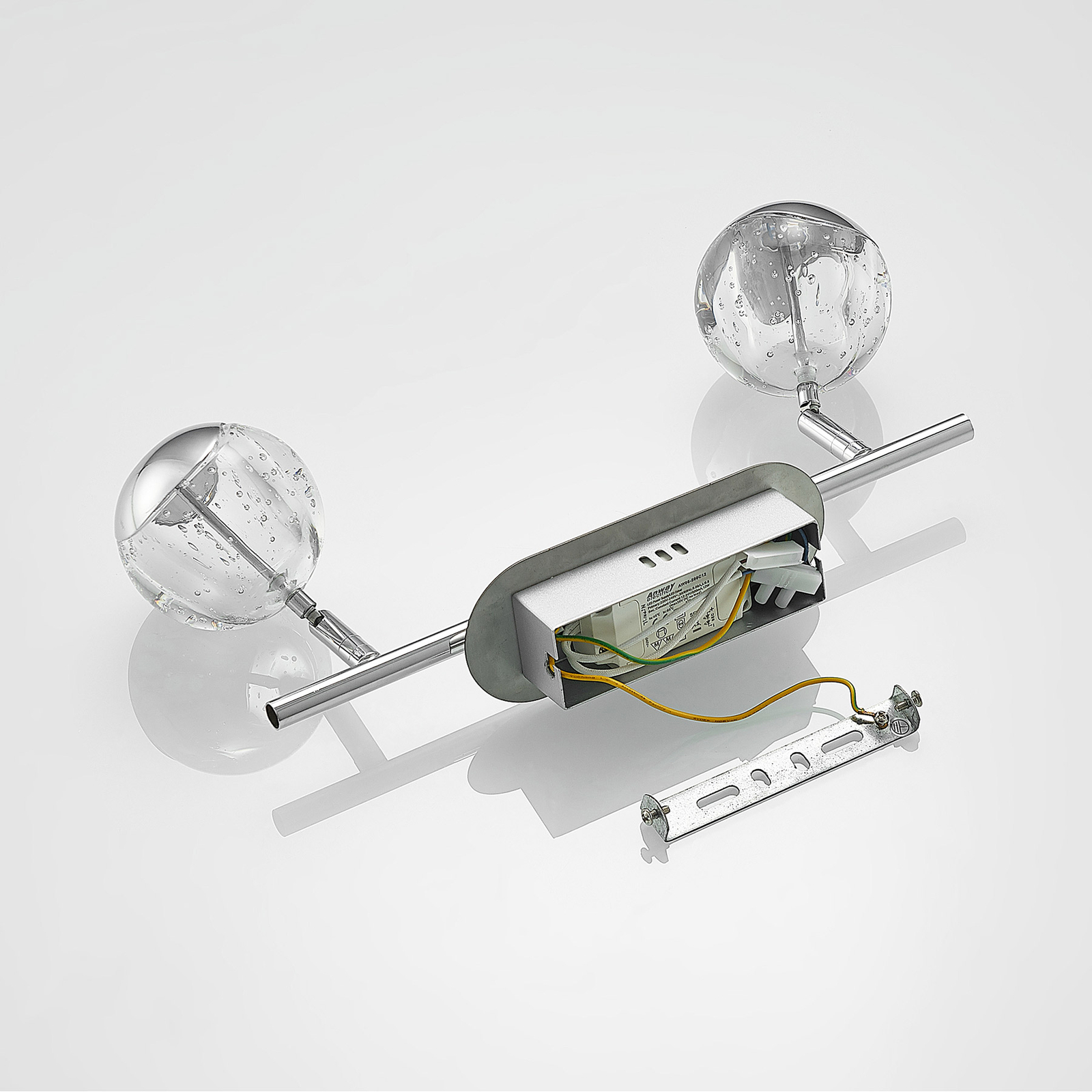 Lucande Kilio LED-takspot, 2 lyskilder, krom