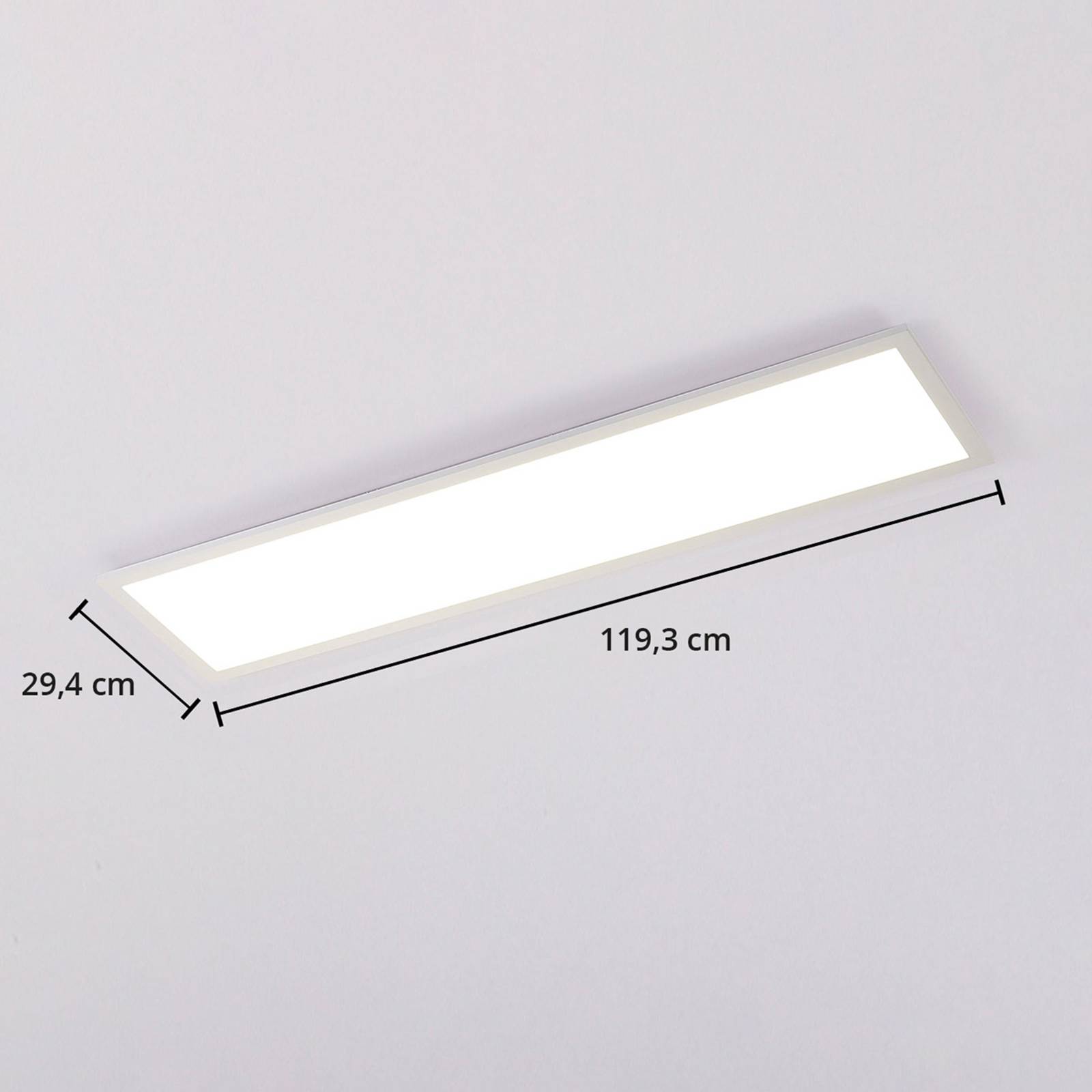 Arcchio Lysander panel LED, CCT 119cm 55W, biały