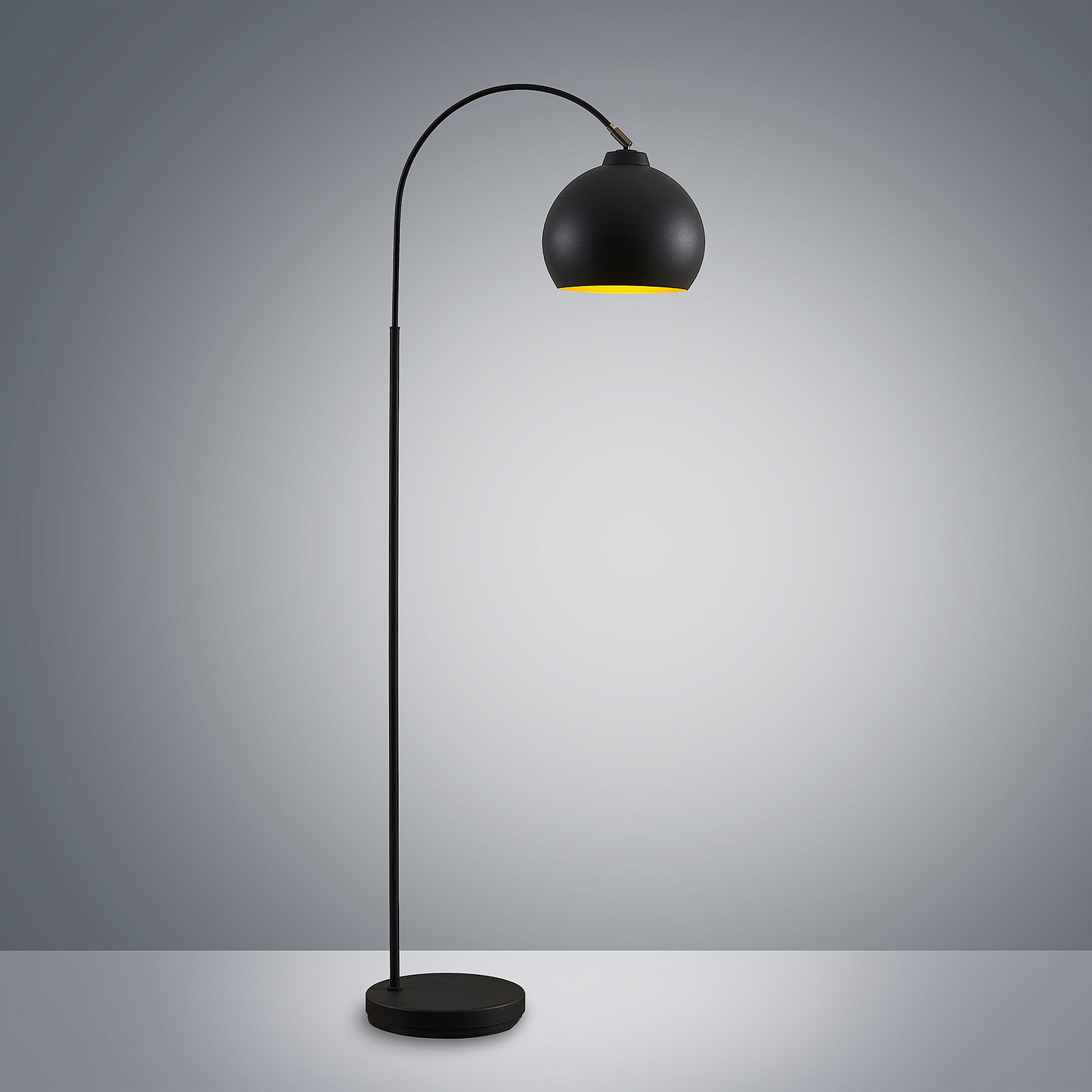 Minali Golvlampa Black/Gold - Lindby