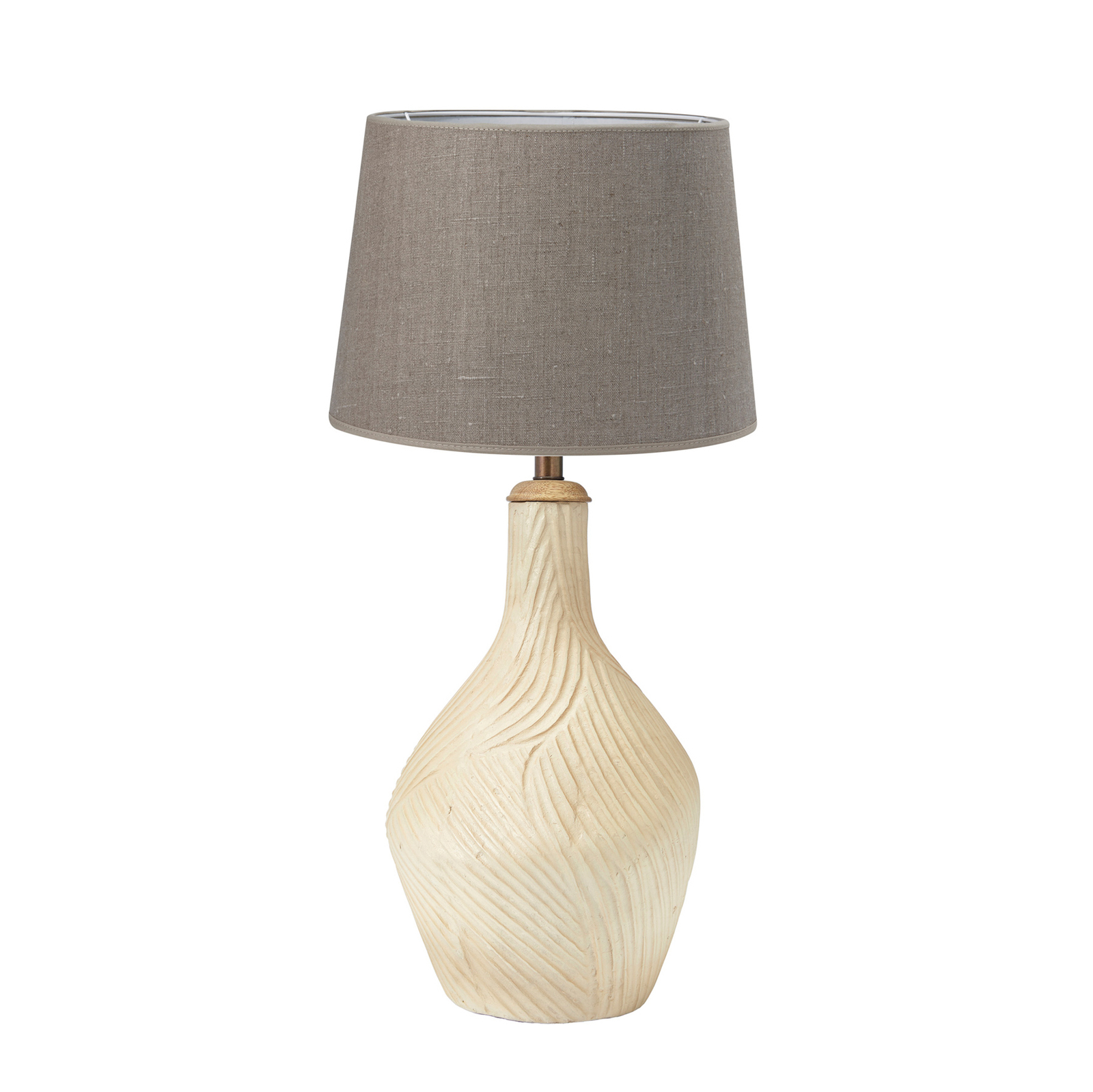 Table Lamp Base Hope Recycling Material beige H 44