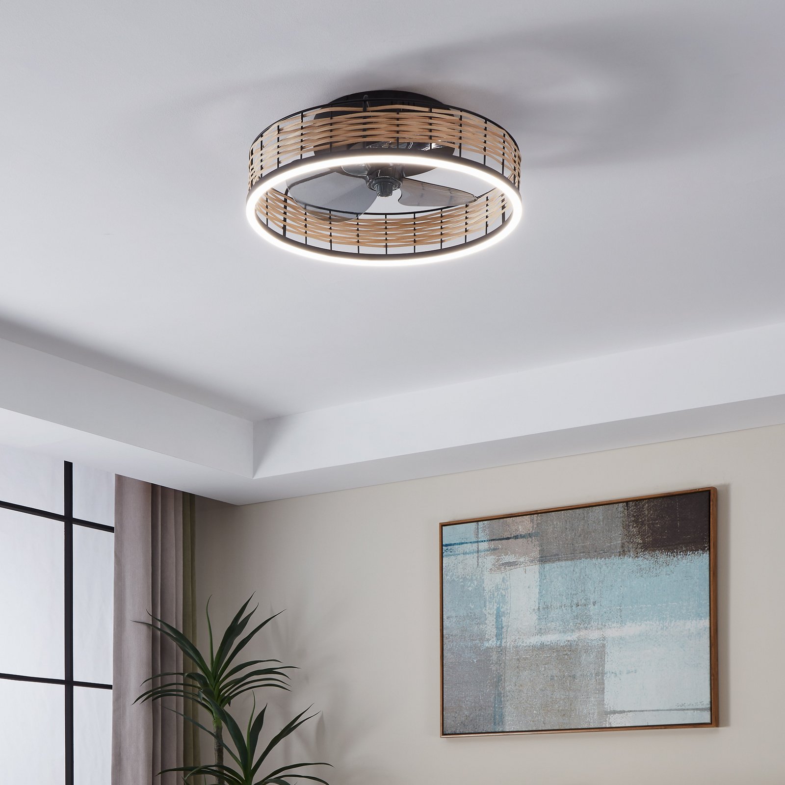 EGLO Frana LED таванна лампа с вентилатор