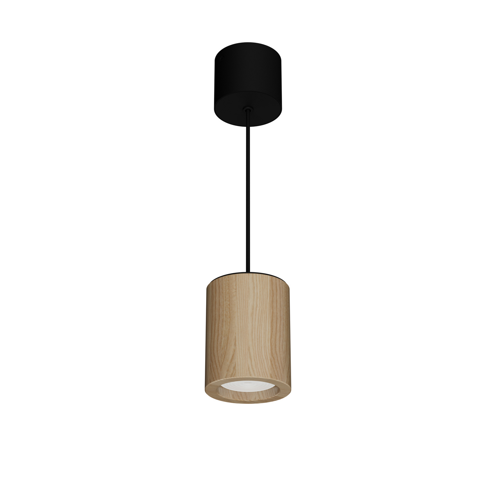 LTS Timba LED-Hängeleuchte mit Holzkorpus, rund