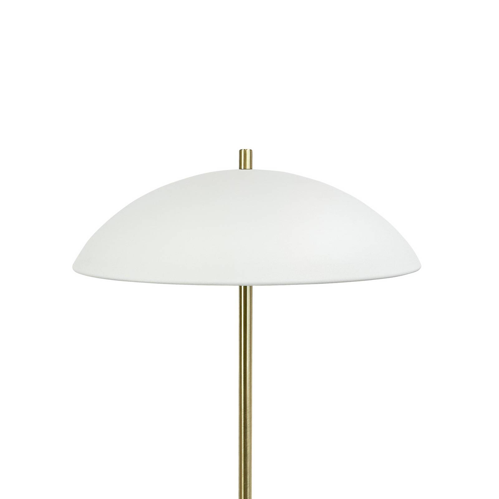 Dyberg Larsen vloerlamp Globus, hoogte 150 cm, beige/messing