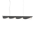 FLOS Almendra Linear LED sospesa 4 luci, antracite