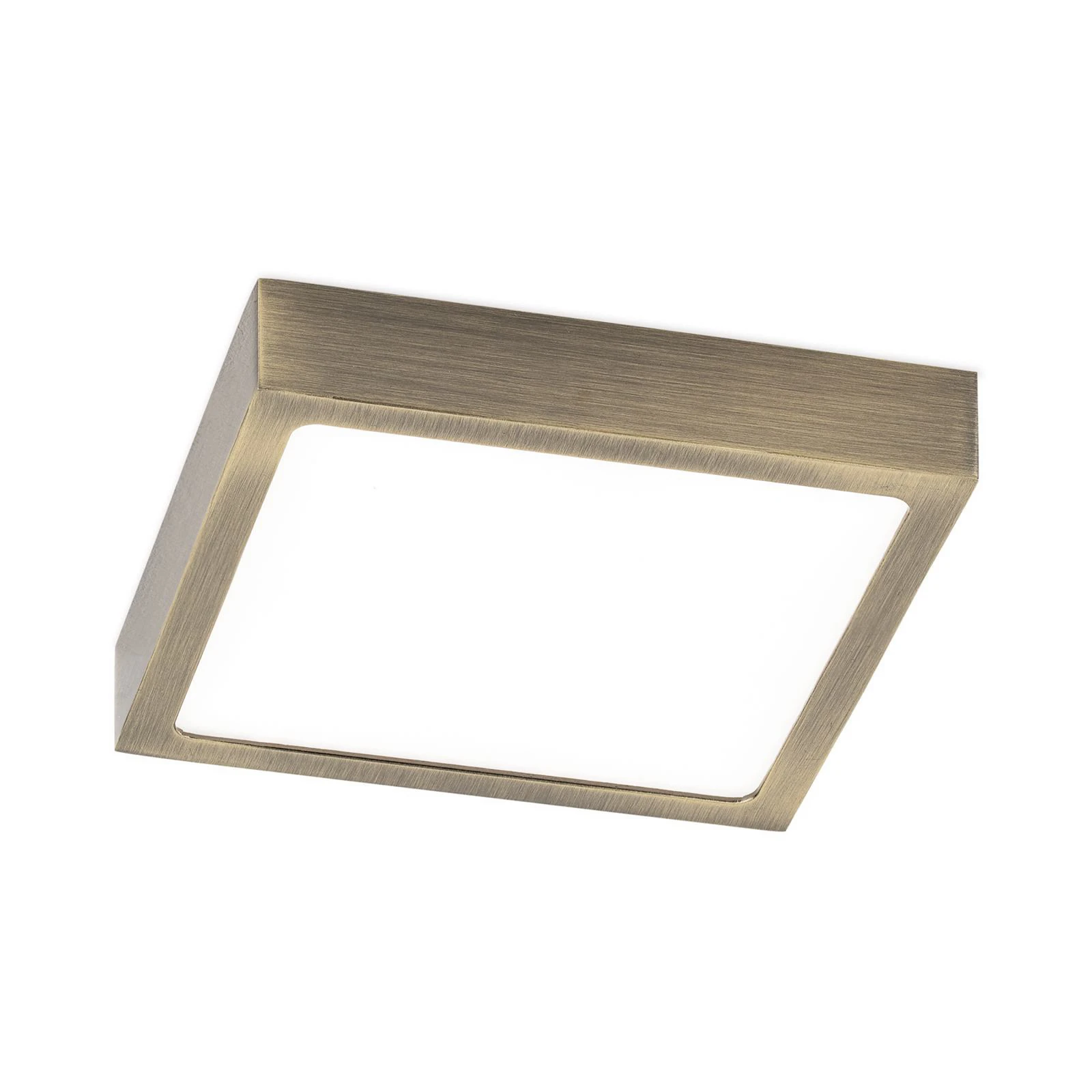 LED οροφής Disc, χρώμα ορείχαλκου αντίκα, μήκος 14 cm, CCT
