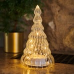 Lucy LED figure, clear/white glass tree 23.5 cm