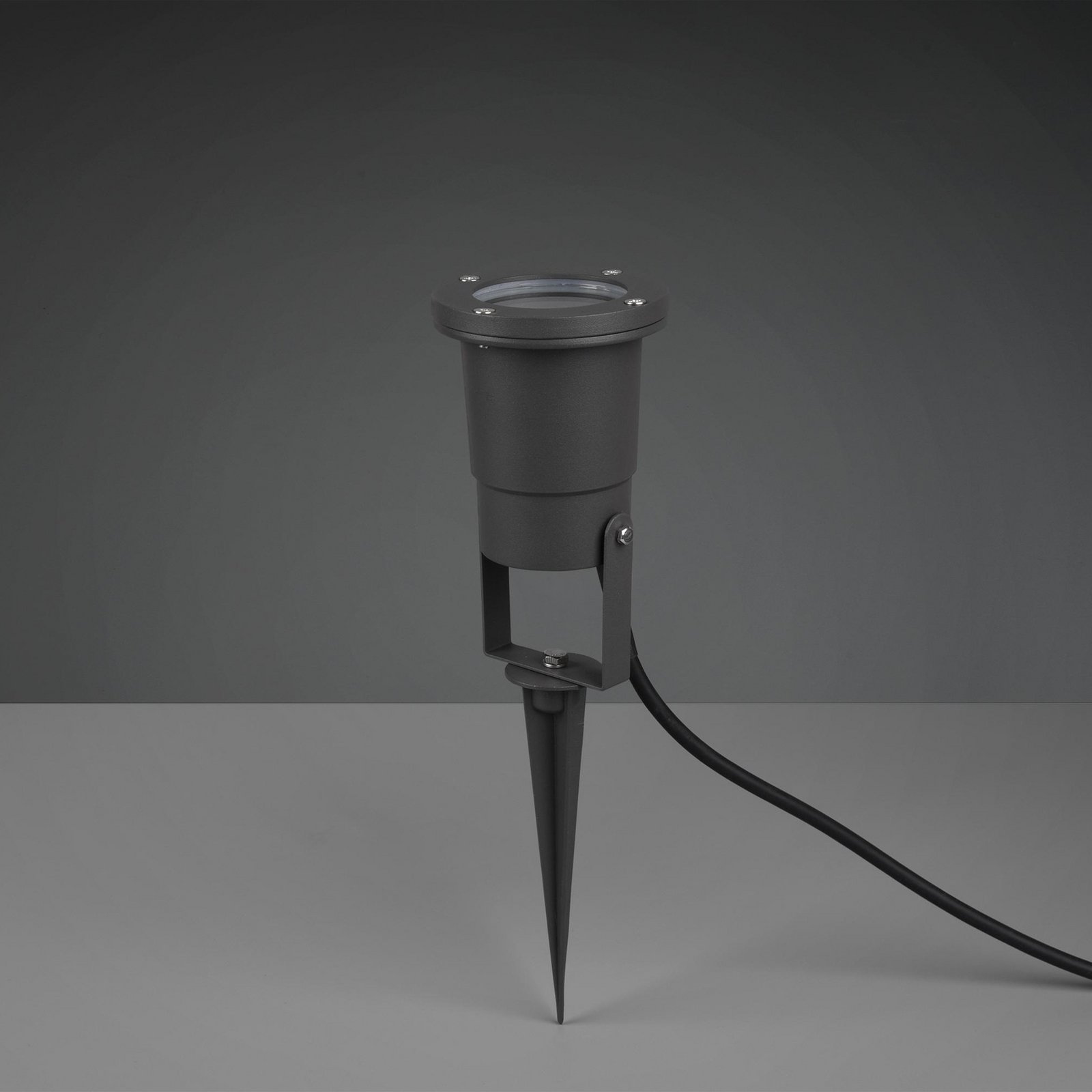 Zemes spīdums UBANGI, antracīts, metāls, IP65, GU10