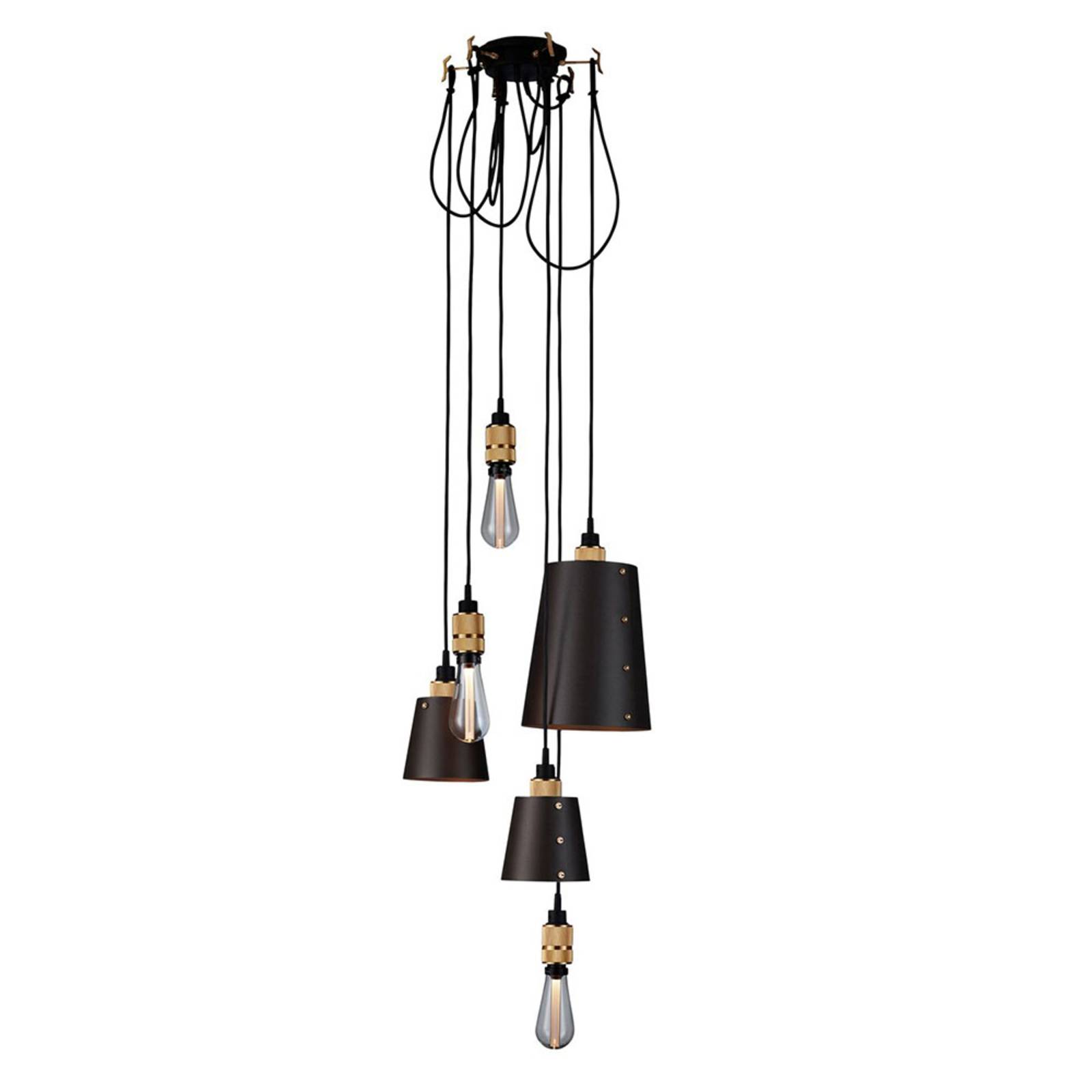 Buster + Punch Hooked 6.0 mix graphite/brass, for Living / Dining Room, steel, E27, 40 W