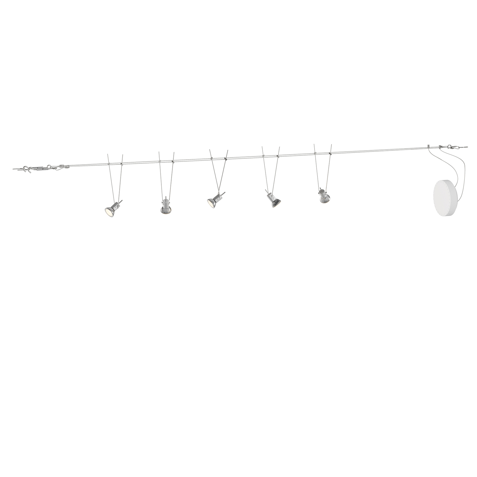 LED cable lighting system Marno, fivebulb Lights.co.uk