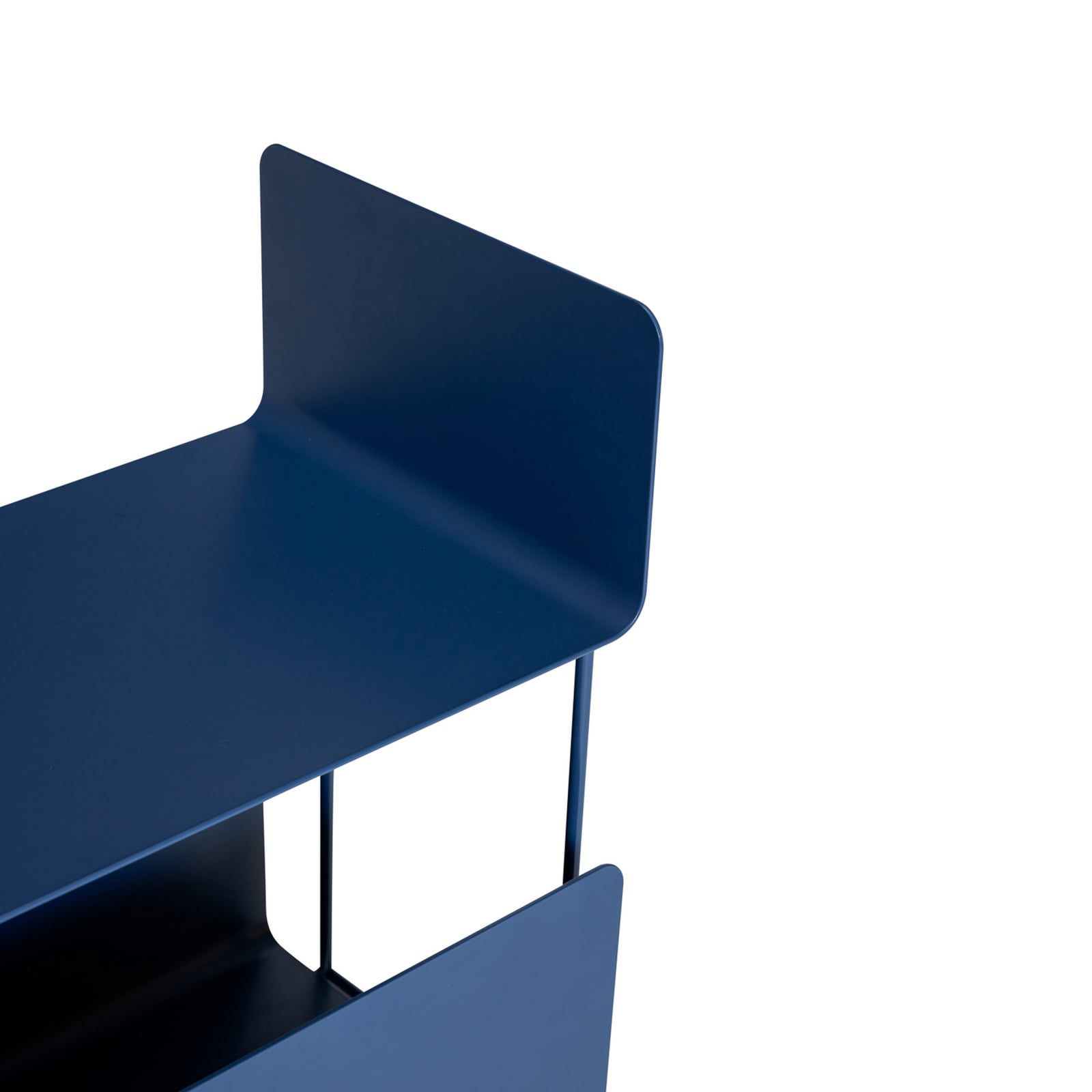 Carrello da portata Ays blu scuro, altezza 66 cm - Hübsch