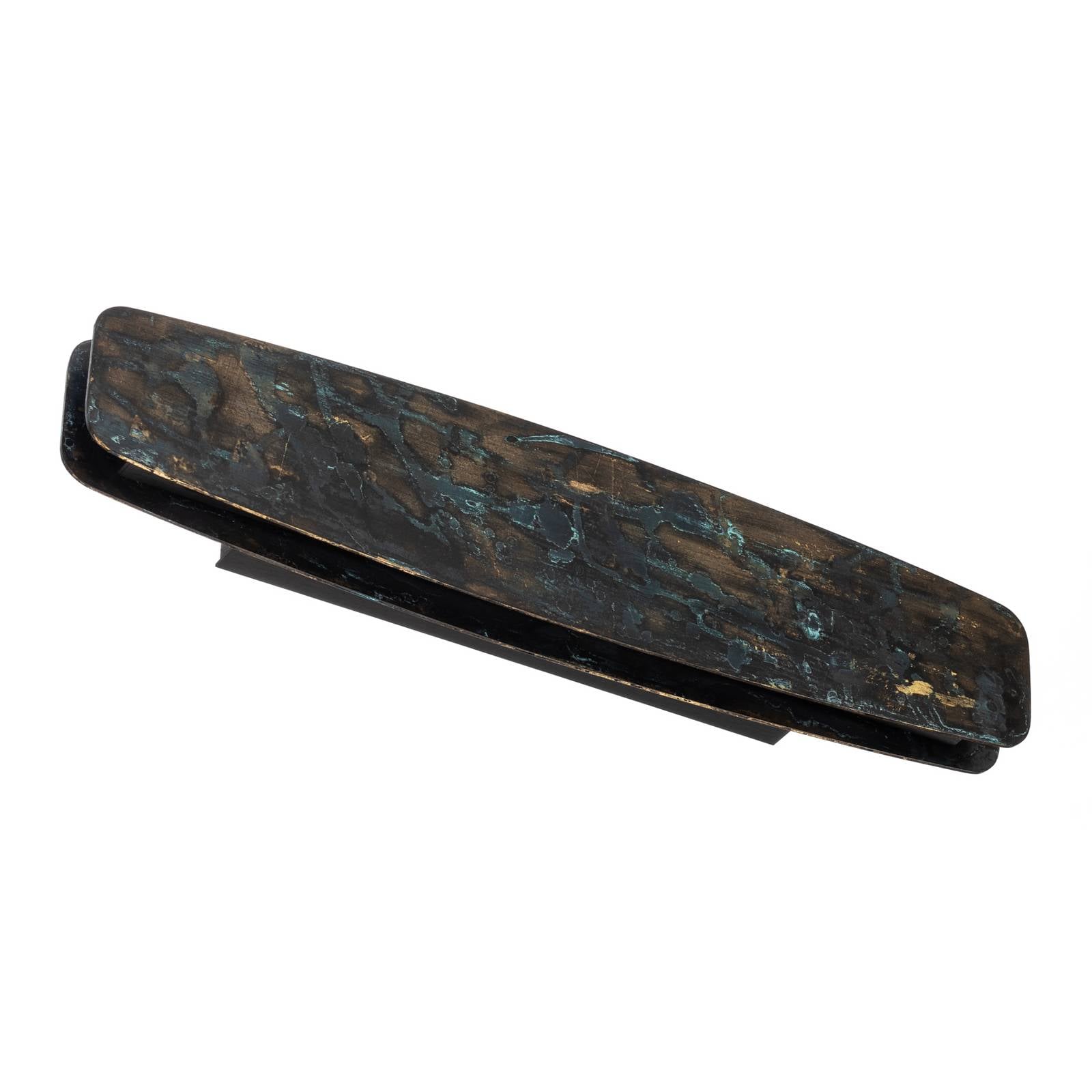 Quitani Lysia LED-Wandleuchte, oxidiert/schwarz