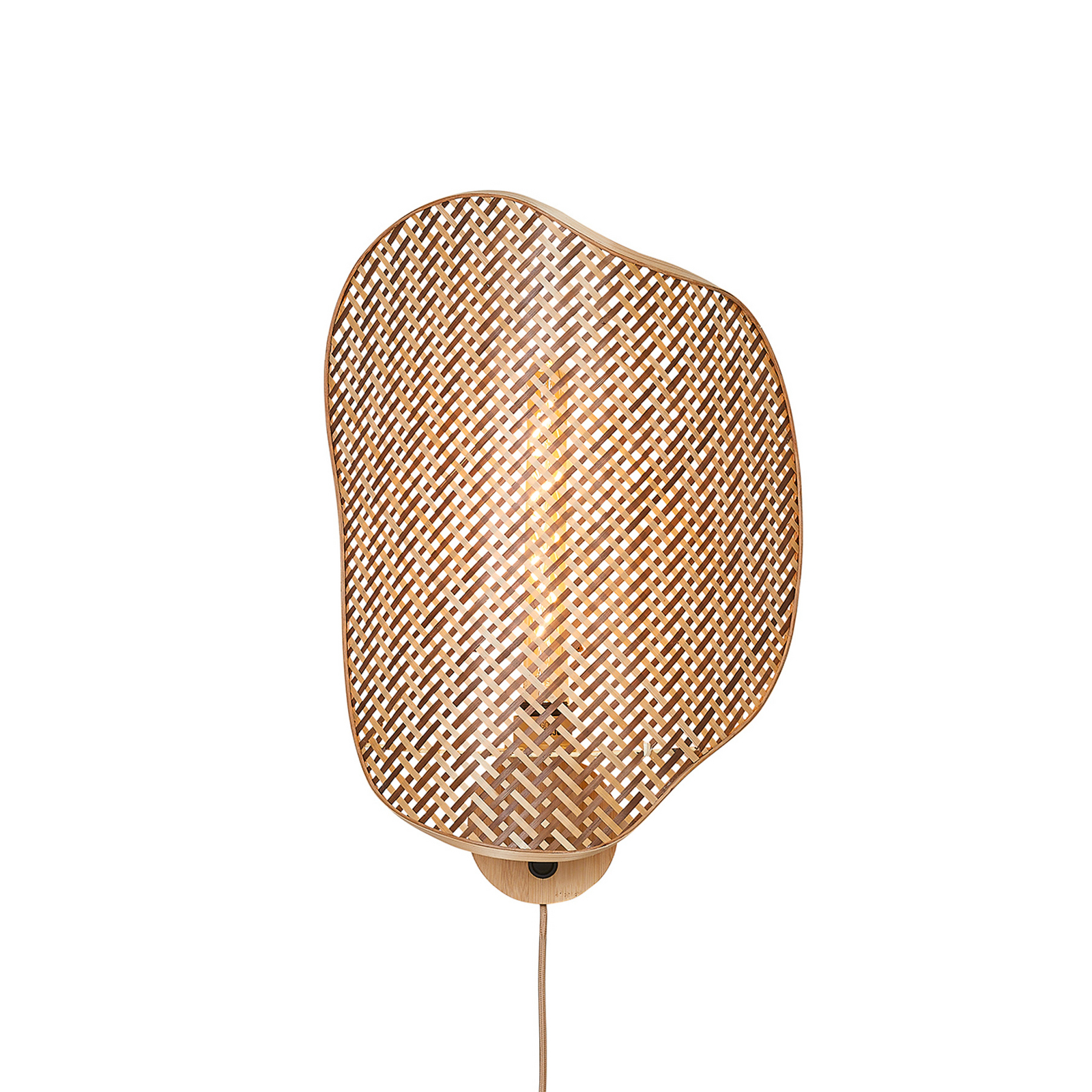 GOOD & MOJO Applique murale Kinabalu, marron, 50 cm, fiche en bambou