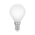 LED-lampa E14 P45 4 W, varmvit, opal