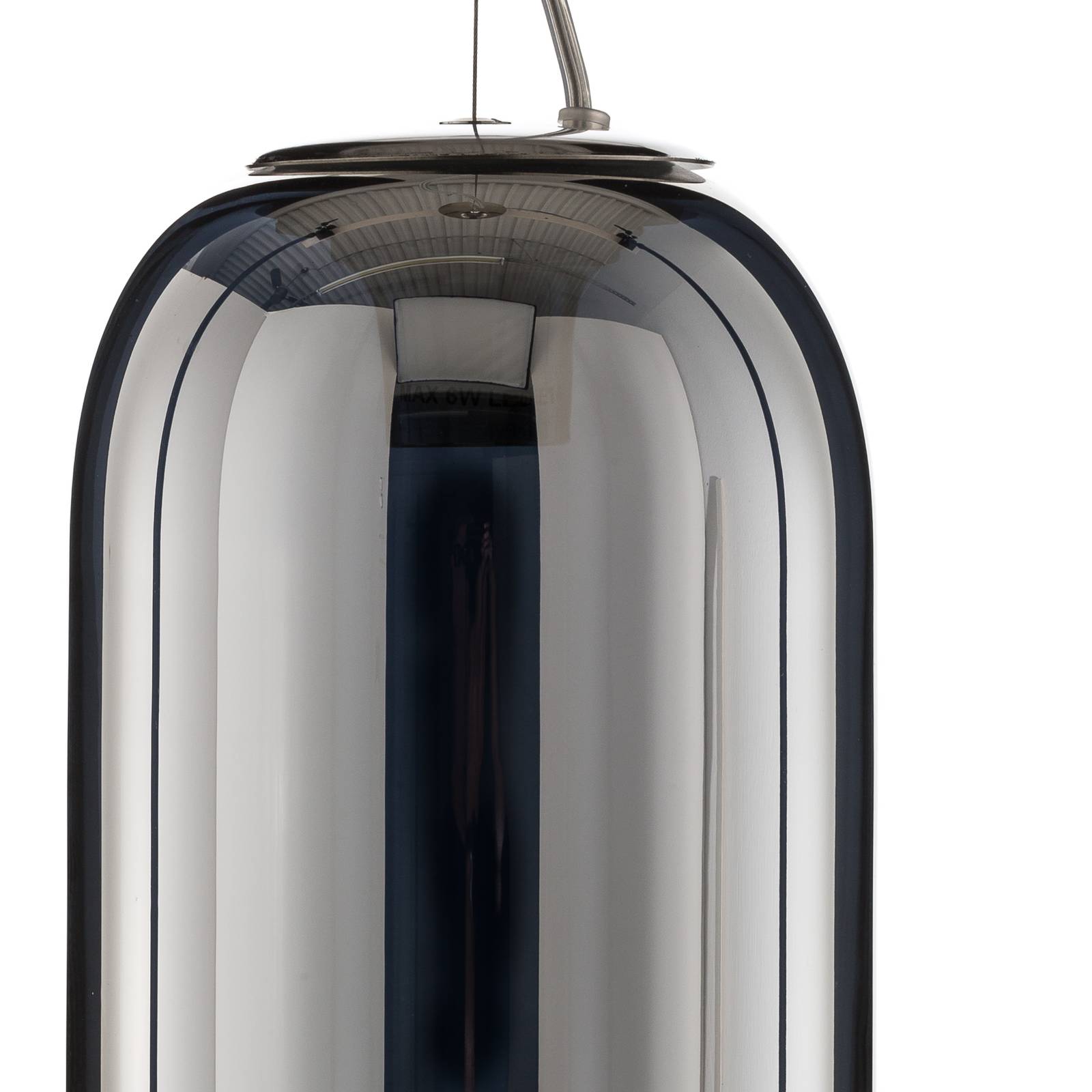 Artemide Gople Mini lampa wisząca srebrna/srebrna