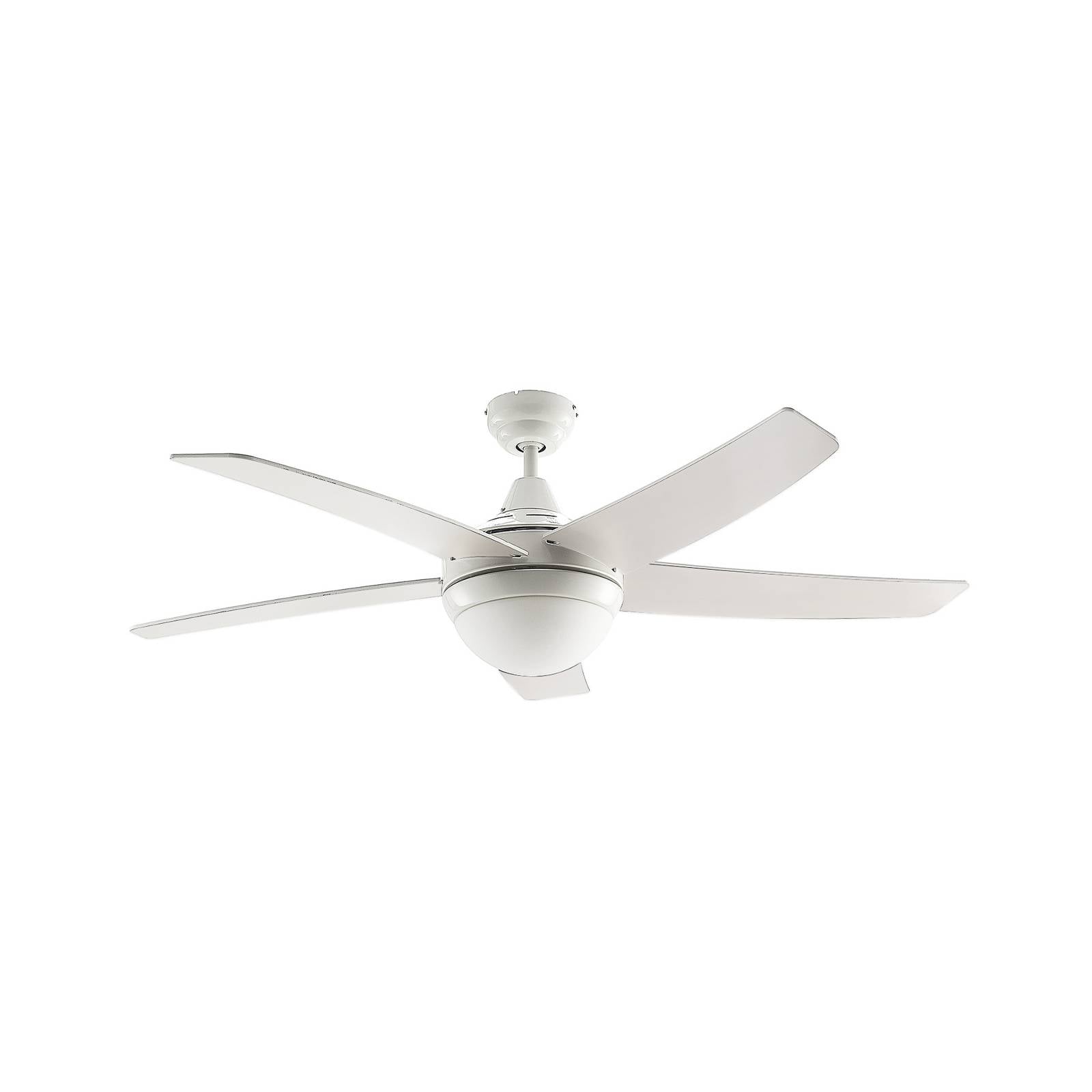 Lindby Deckenventilator mit Licht Auraya, leise, weiß