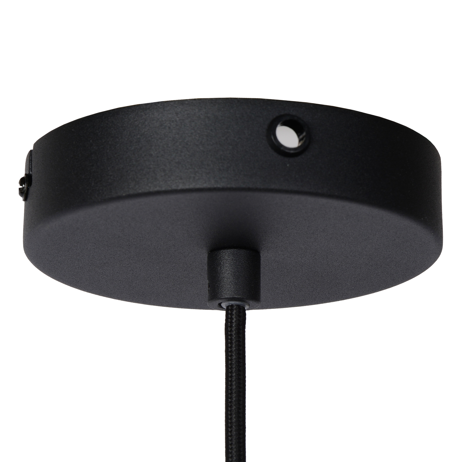 Стоманена висяща лампа Siemon, Ø 40 cm, черна