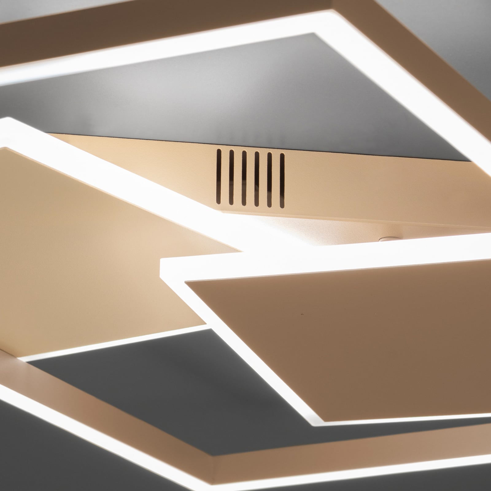 LED-Deckenlampe Arido, Breite 41 cm, sand/greige Metall CCT LED-Deckenlampe Arido, Breite 41 cm, sand/greige Metall CCT