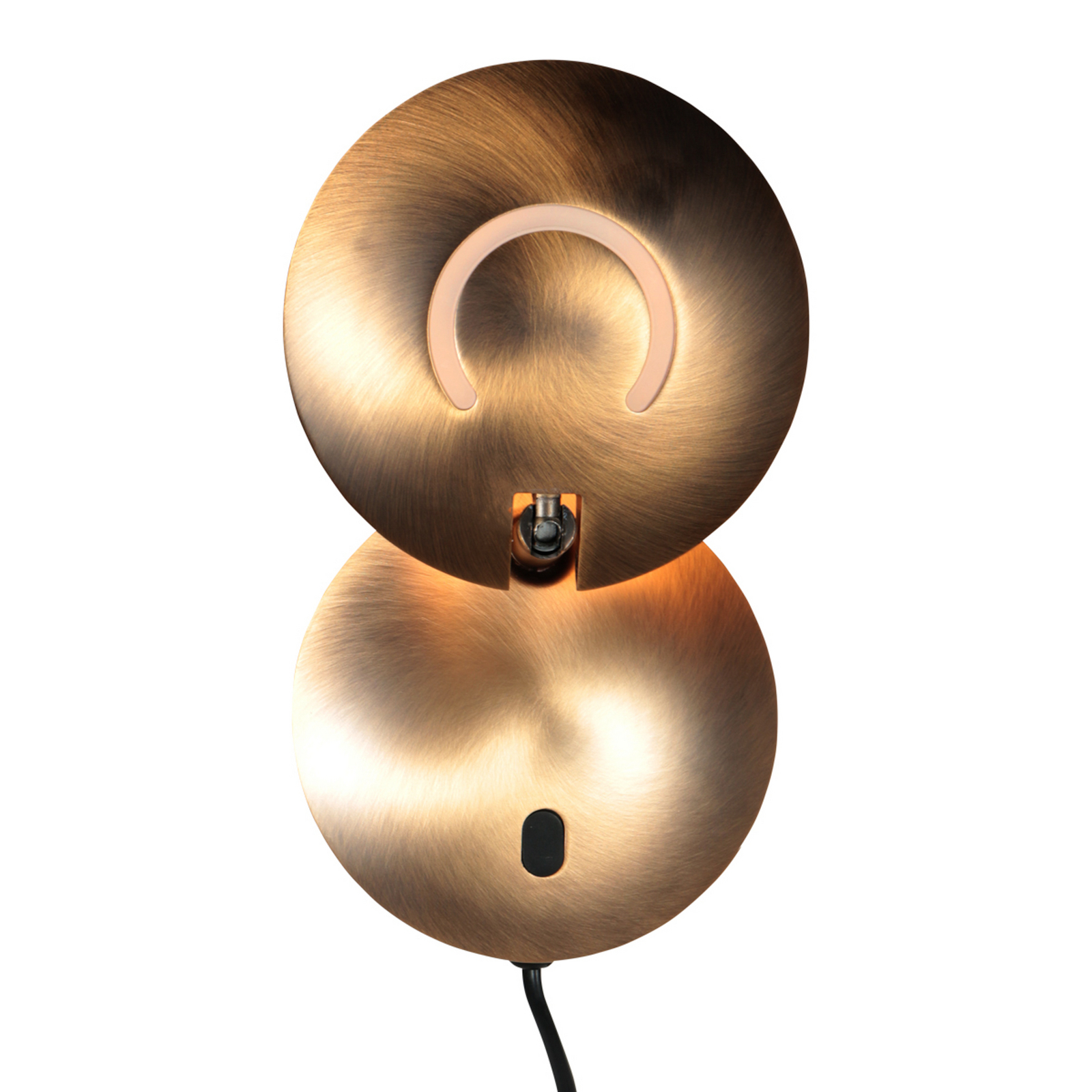 LED wandlamp Zenith 2, brons, CCT, metaal, stekker LED wandlamp Zenith 2, brons, CCT, metaal, stekker