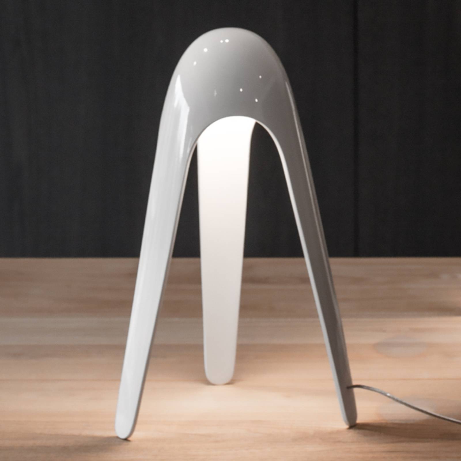 Martinelli Luce Cyborg LED table lamp, white