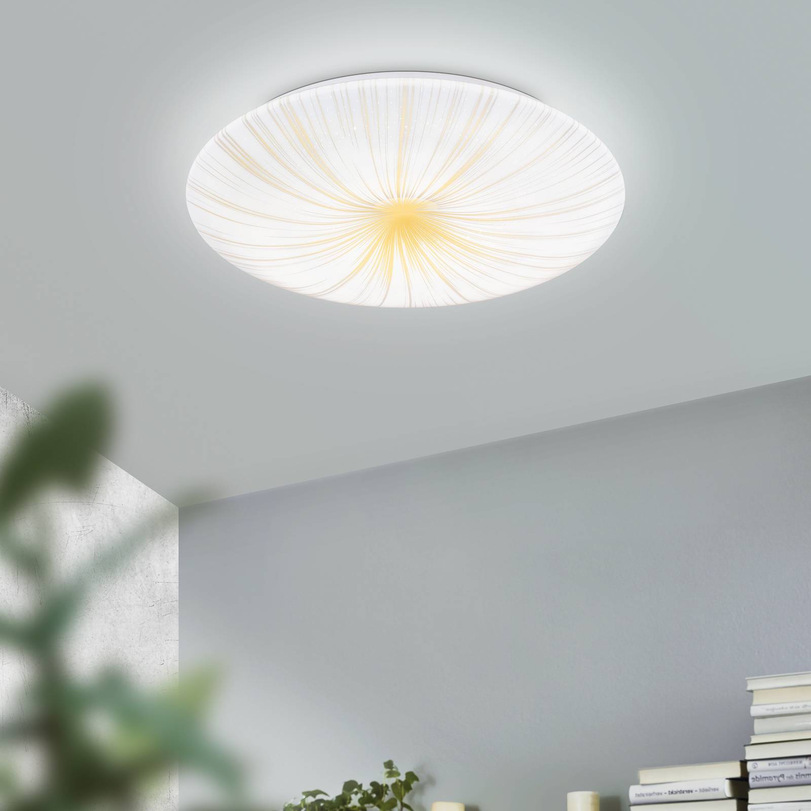 Nieves 1 lampa sufitowa LED z belką Ø31cm
