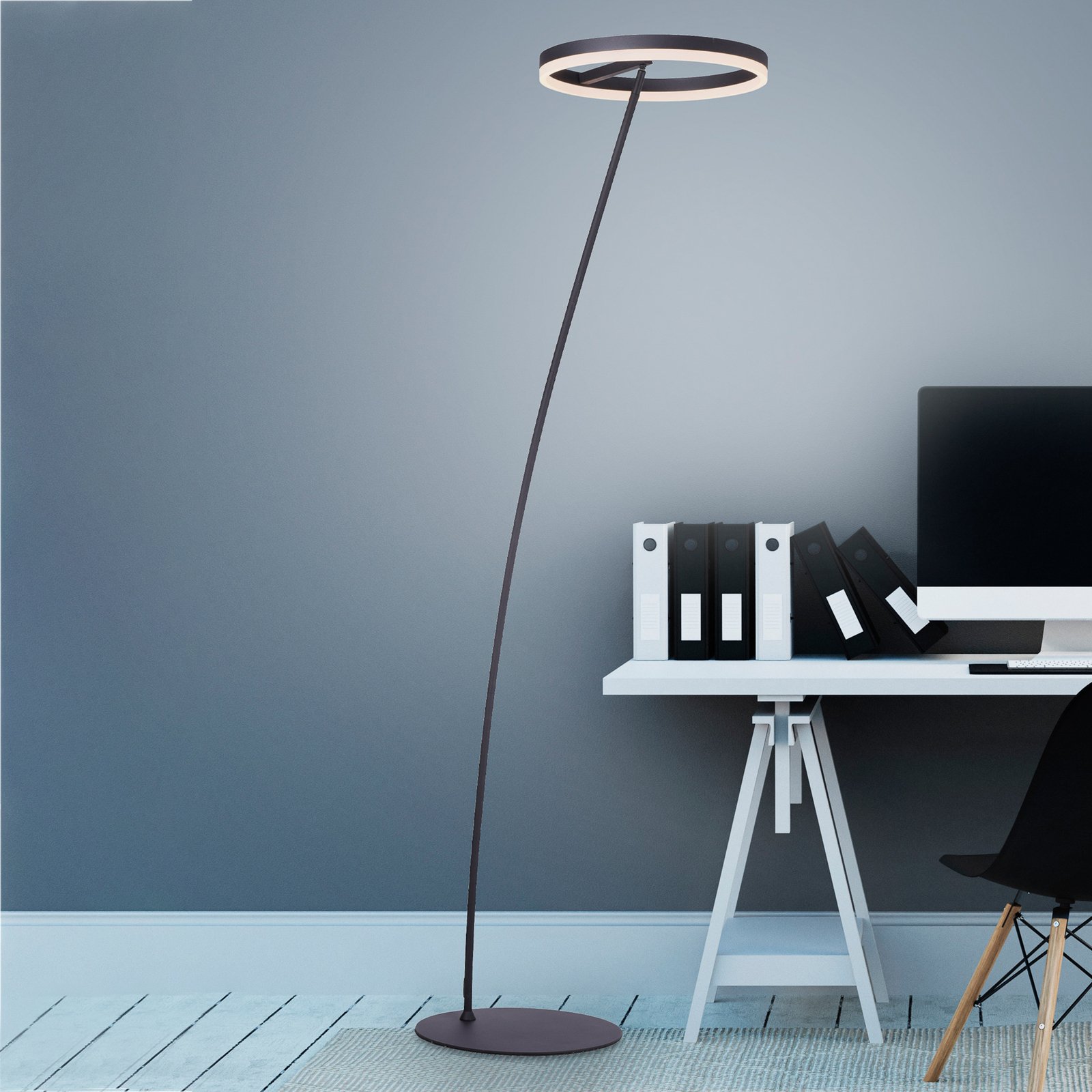 Paul Neuhaus Titus lámpara de pie LED antracita
