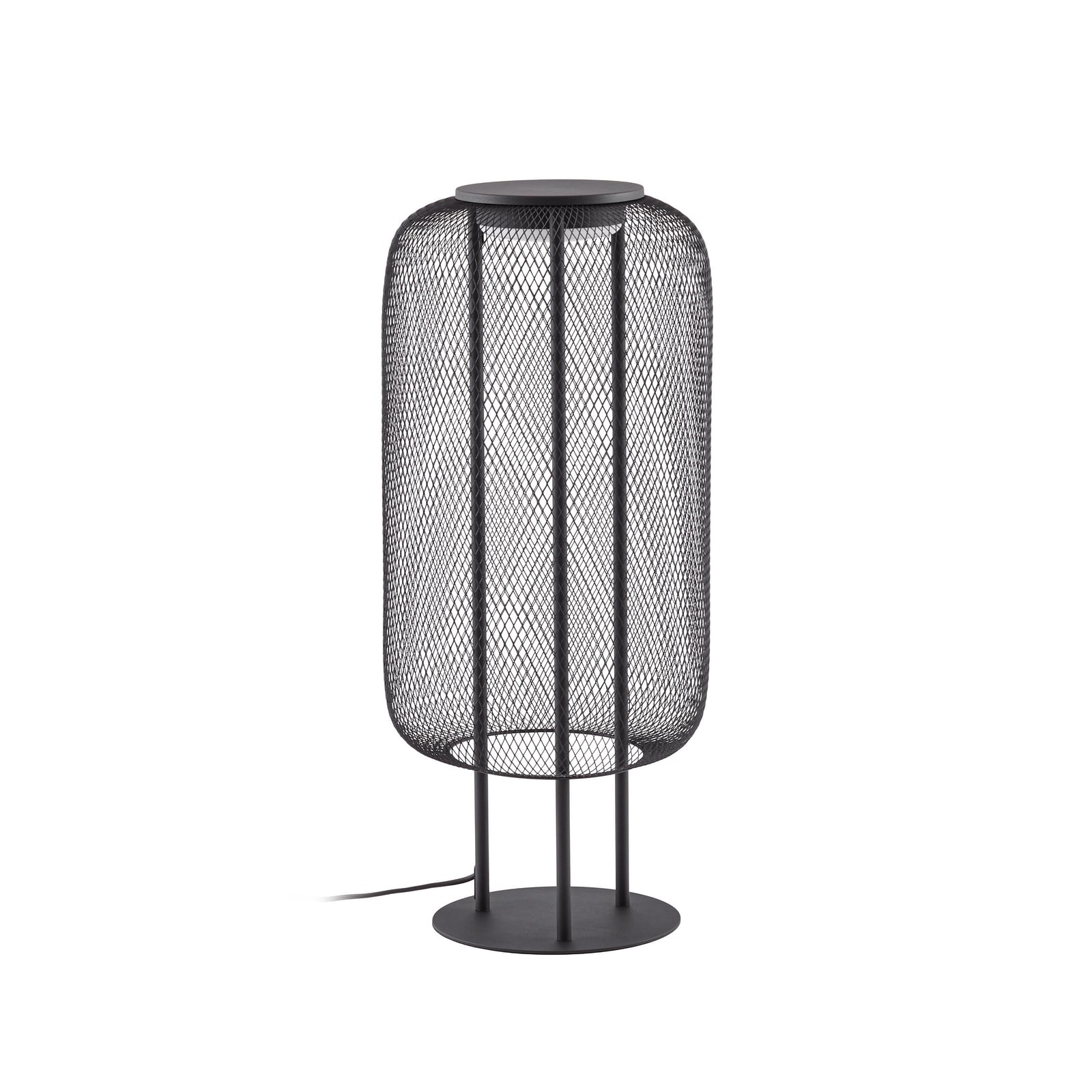 LED podna lampa Korvyn, crna, visina 80 cm, IP44 - Lucande