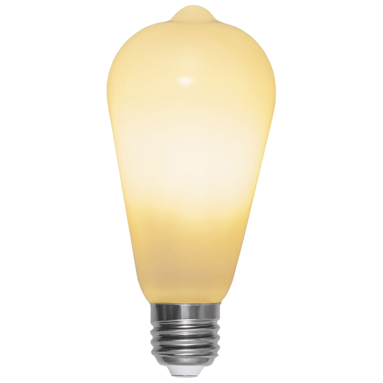 Rustic LED bulb E27 ST64 6.5 W 3-step dim, opal