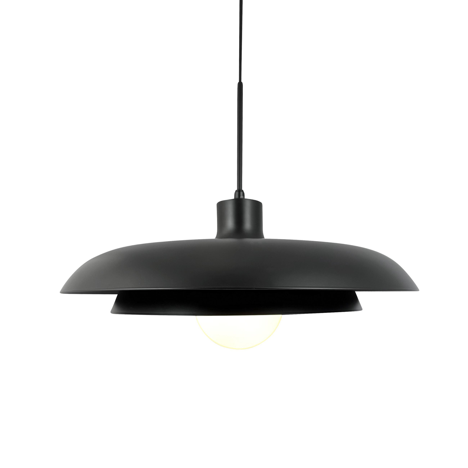 Dyberg Larsen Suspension Ava, noir, métal, Ø 44 cm