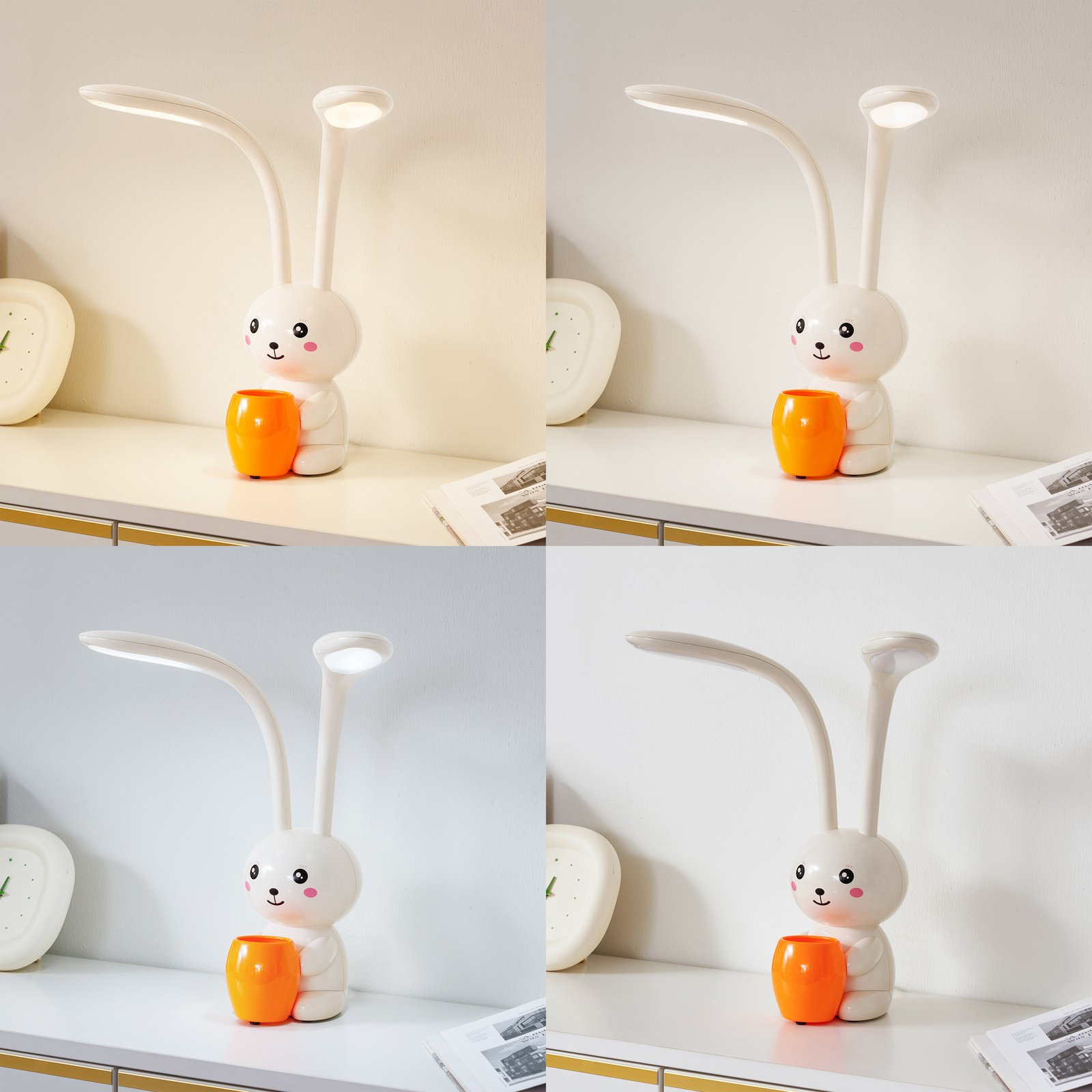 Haas LED Table Lamp CCT Dim. Beige - Lindby