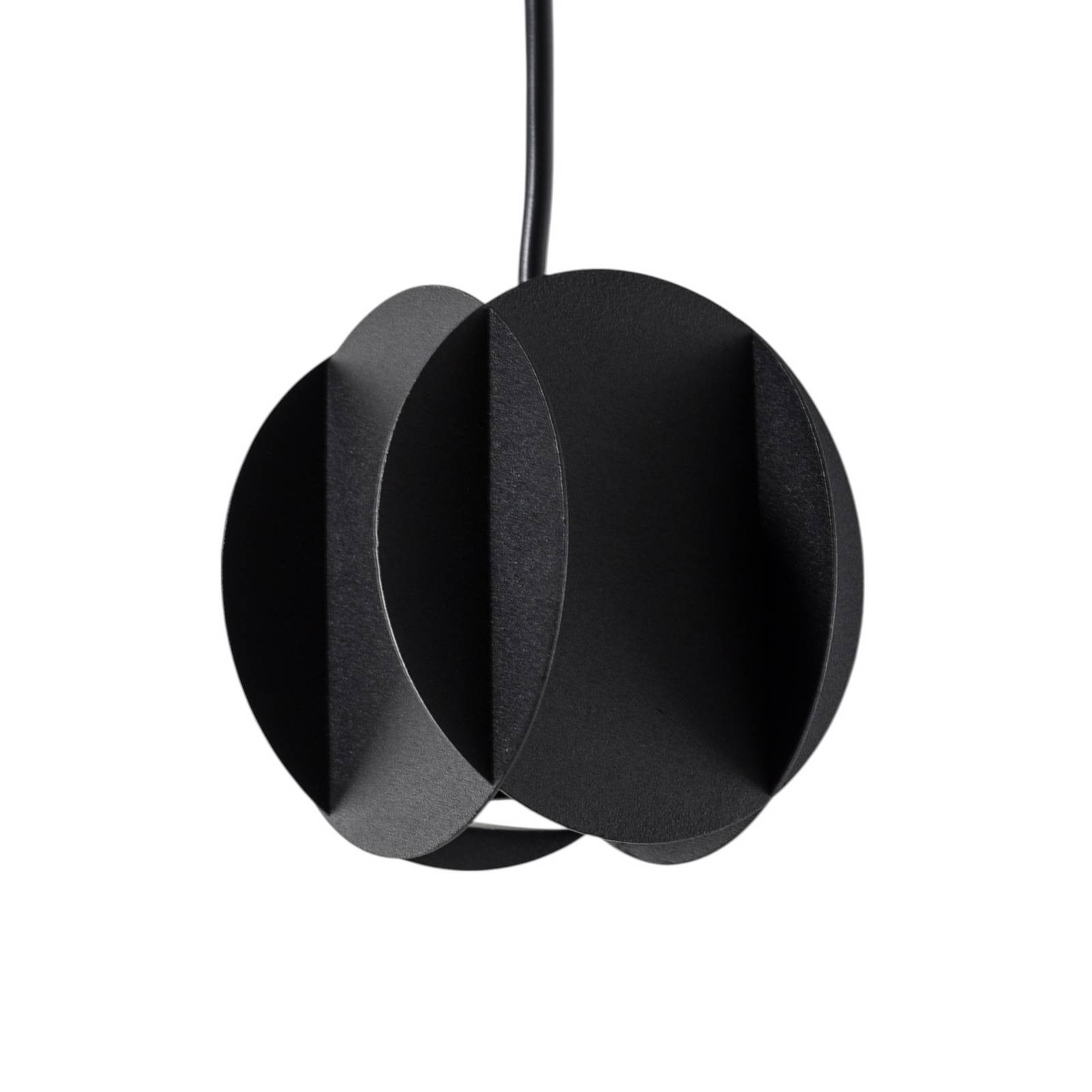 Lampa wisząca GAMBIT, czarna, Ø 10 cm, metal, GU10