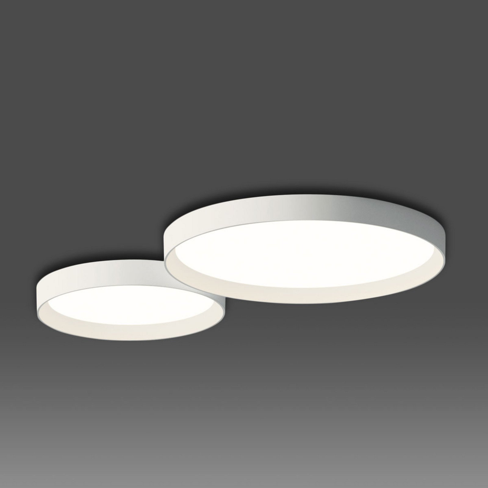 Vibia Up - plafonieră LED discretă alb - Camera de zi / sufragerie - Design - alb mat - Plastic