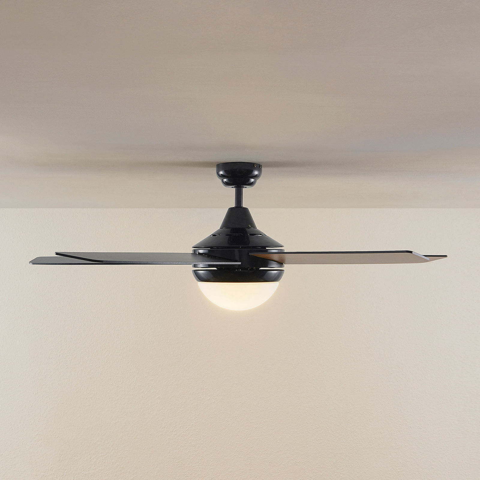 Starluna Auraya ventilateur de plafond noir/chêne