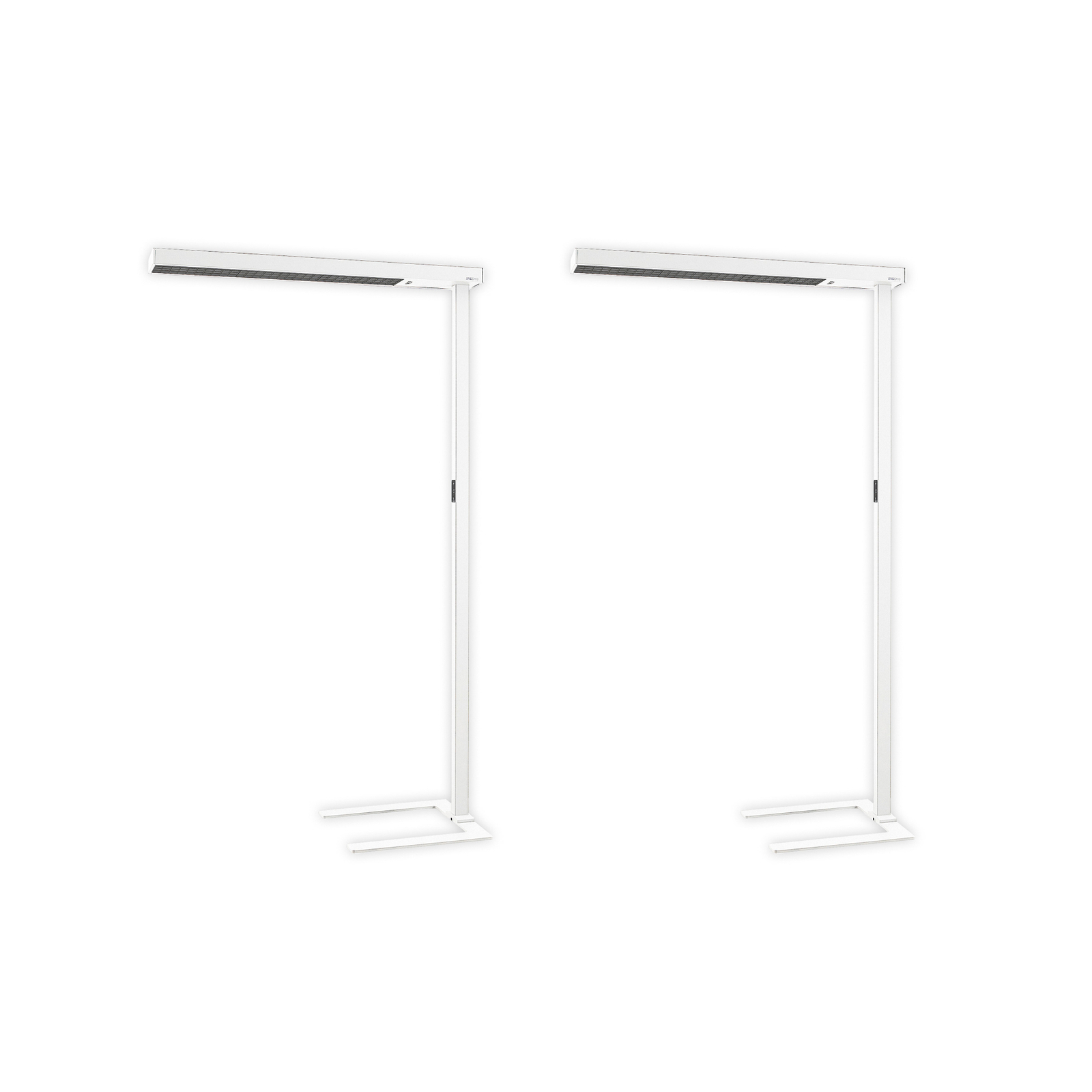 Arcchio Lampadaire de bureau LED Susi, blanc, détecteur, Set de 2