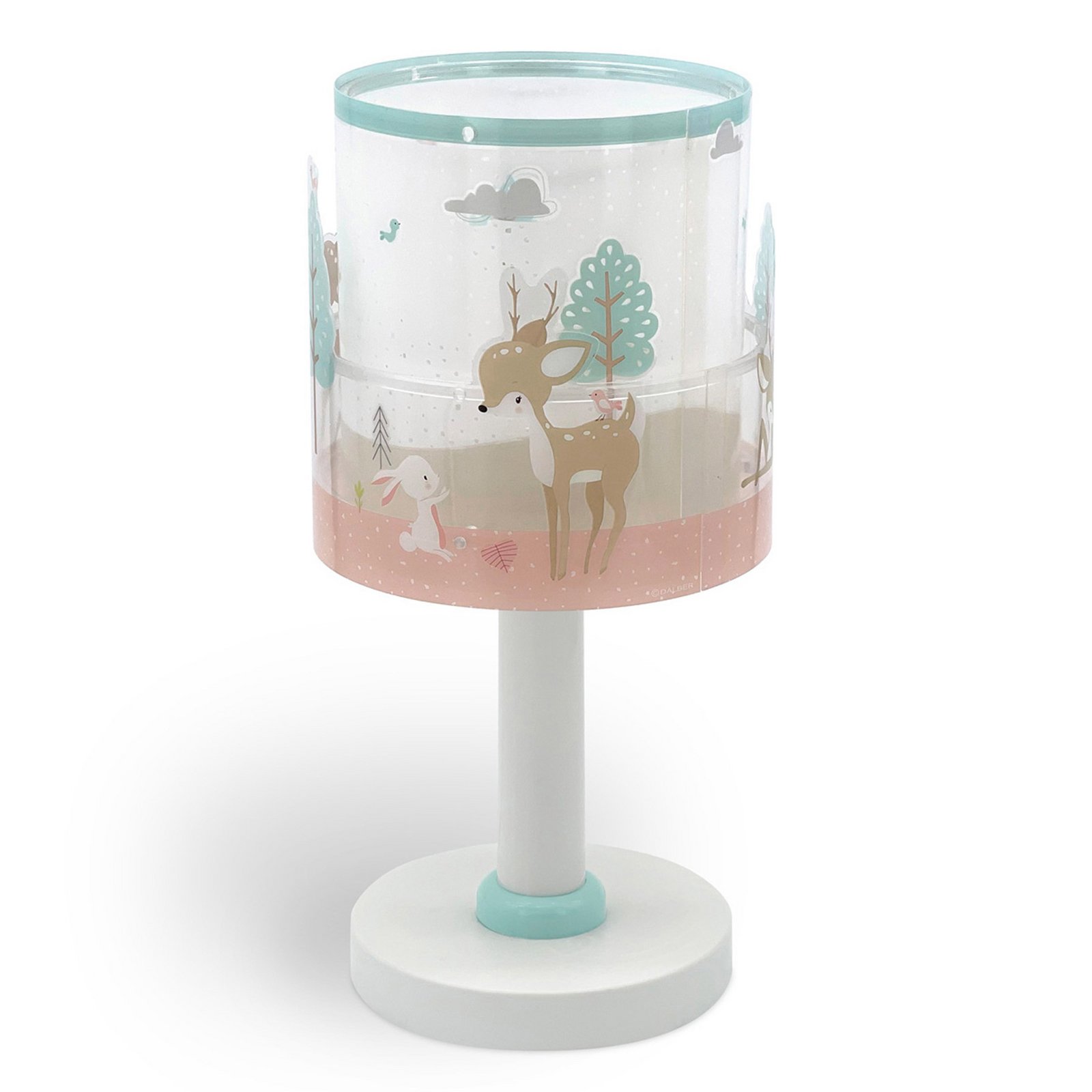 Kindertafellamp Loving Deer, G4, Ø 15 cm