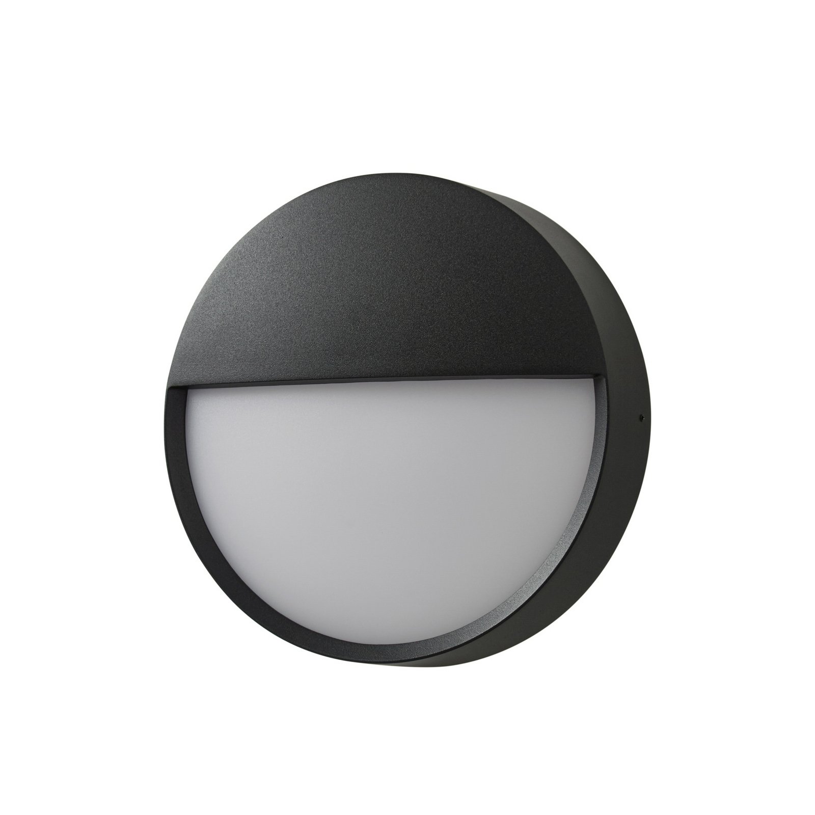 Applique d'extérieur LED Gravo, noir, Ø 25 cm, IP65 - Arcchio